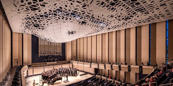 image of University of Iowa’s Voxman School of Music concert hall