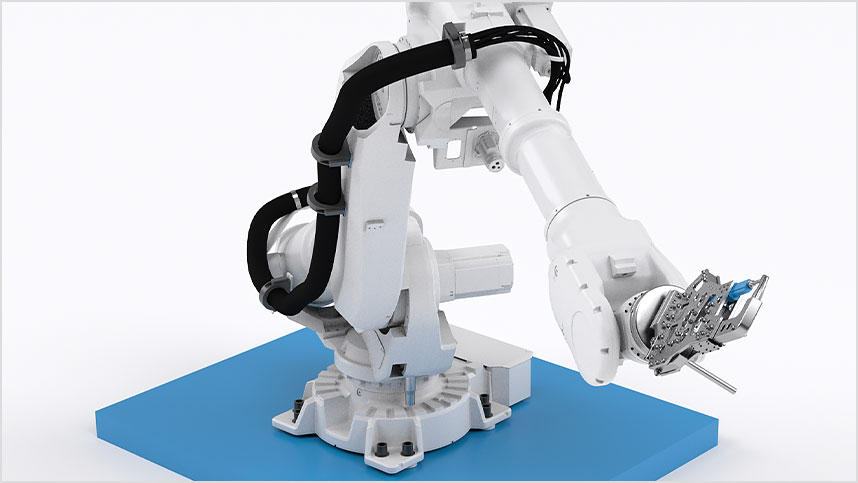用于产业爱游戏备和机器建造的机器人手臂。