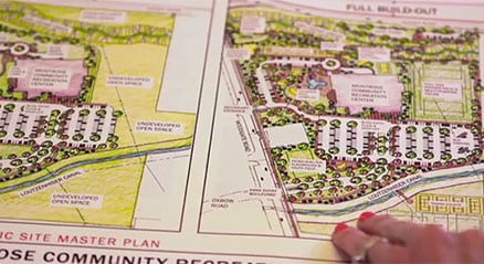 Plan der Landschaftsgestaltung für das Bürgerzentrum Montrose
