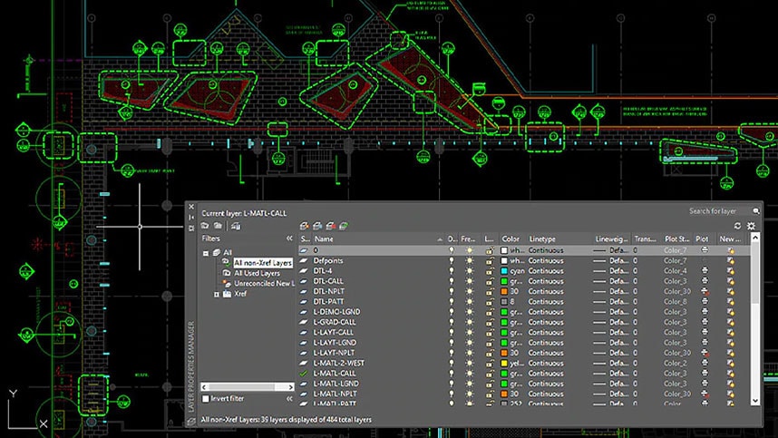 Landschaftsplanung in AutoCAD für Pinterest