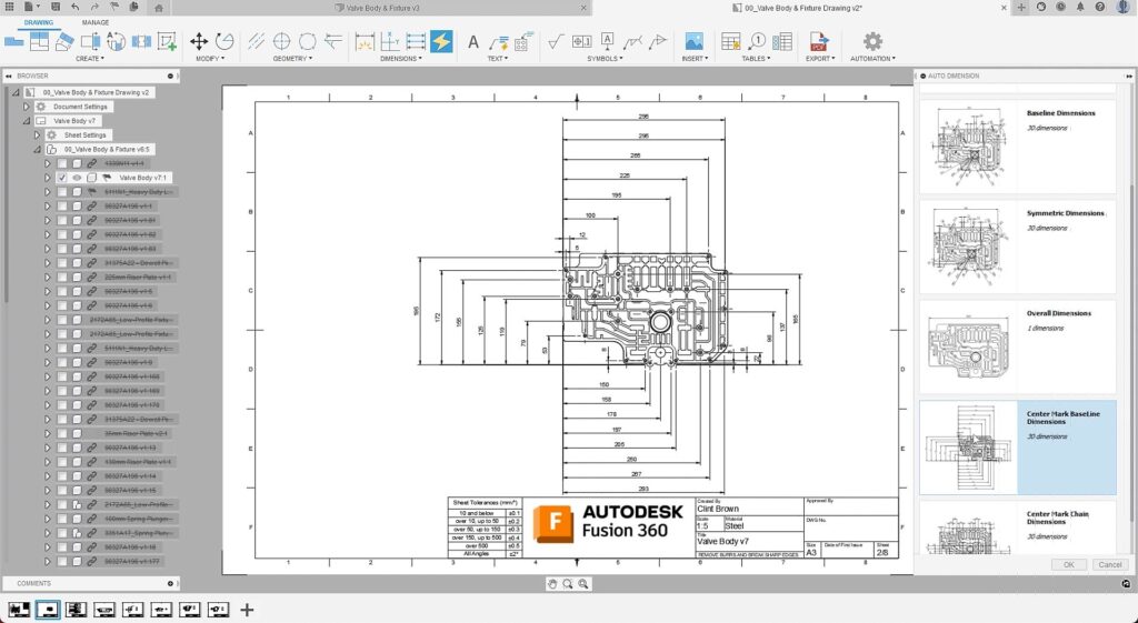 Automated drawings in Autodesk Fusion