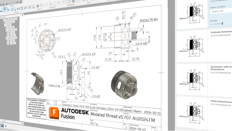 Autodesk Fusion 中的自动化图纸