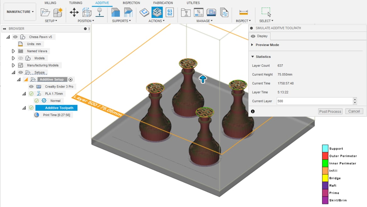 3D printing workflow, Details