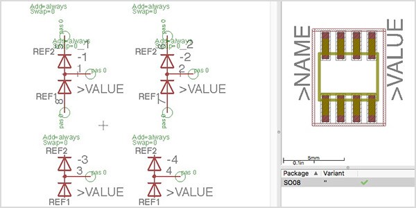 Schematic component creation for circuit design