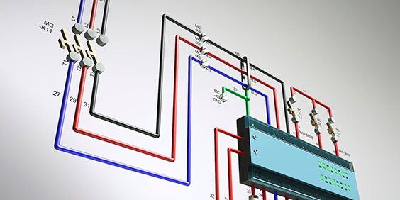 Renderización de un circuito de control eléctrico