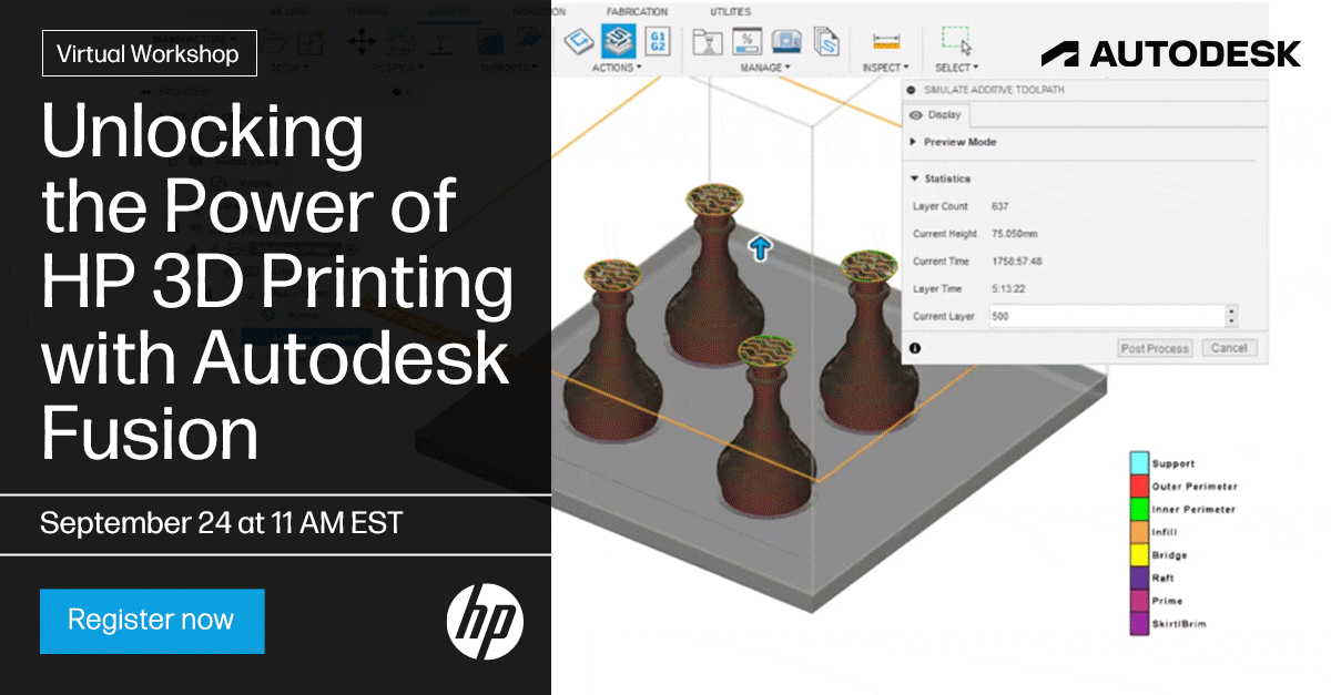 HP 3D printing with Autodesk Fusion 