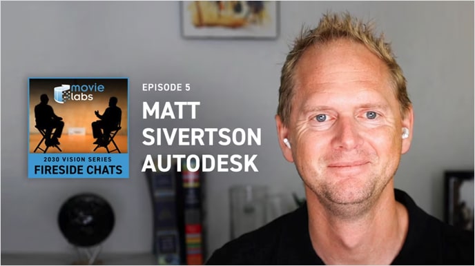 Photo of Autodesk's Matt Sivertson from MovieLabs interview