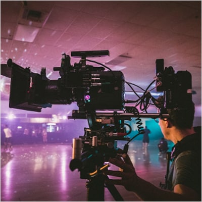 Camera operator on set
