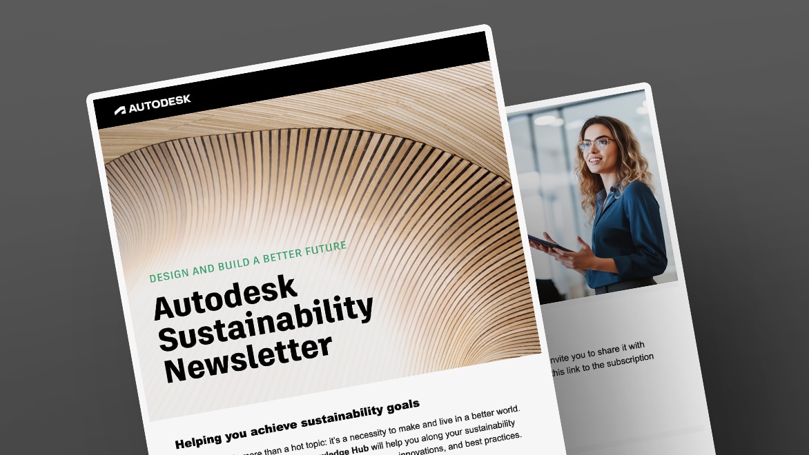 Autodesk Sustainability Newsletter