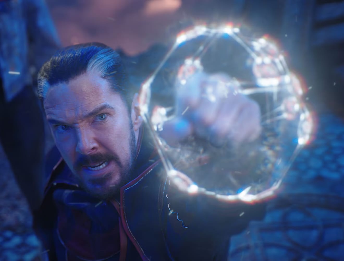 A comic character, Doctor Strange, is rendered in lifelike detail.