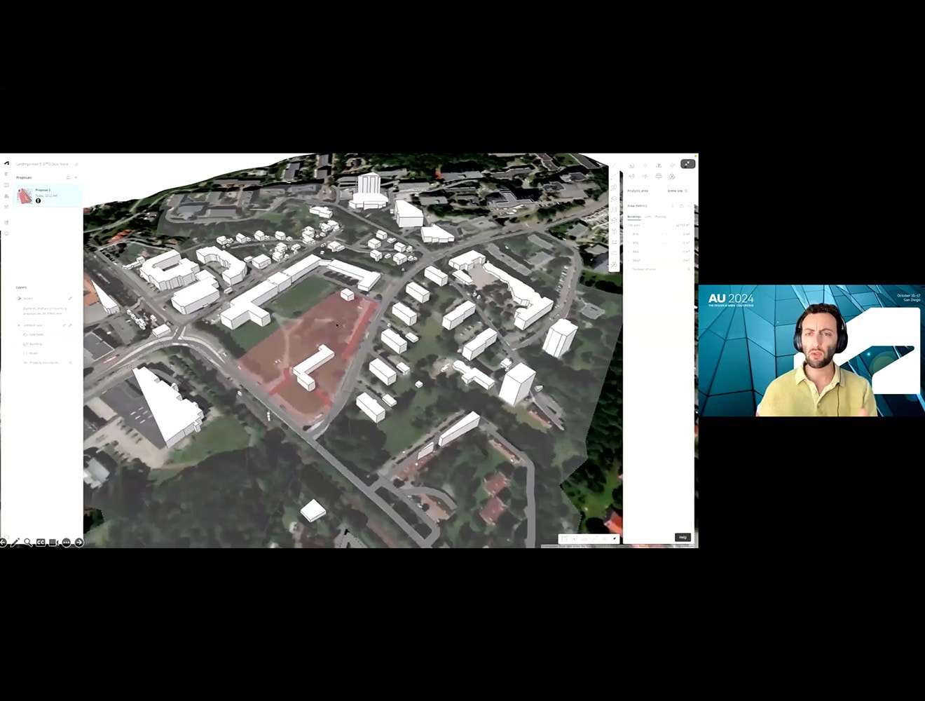 AU session on Explore the basics of Forma's AI-driven embodied carbon analysis model.