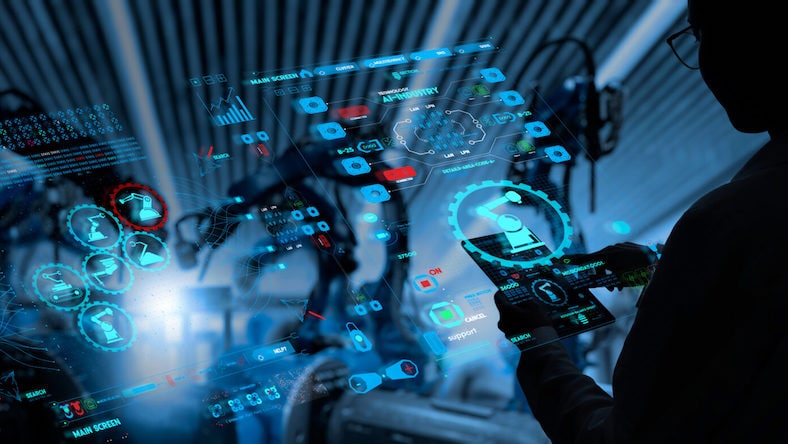 industrial engineering artificial intelligence data overlay factory robots