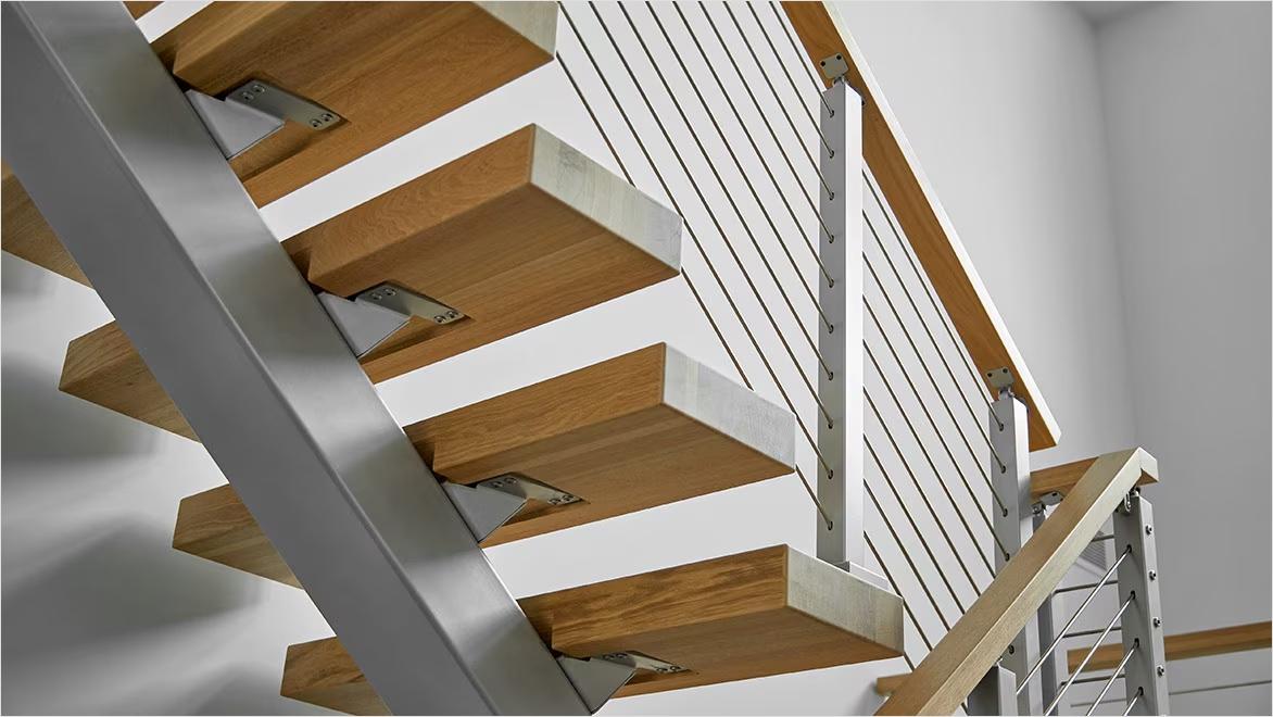 Custom manufacturing for building products finished custom staircase