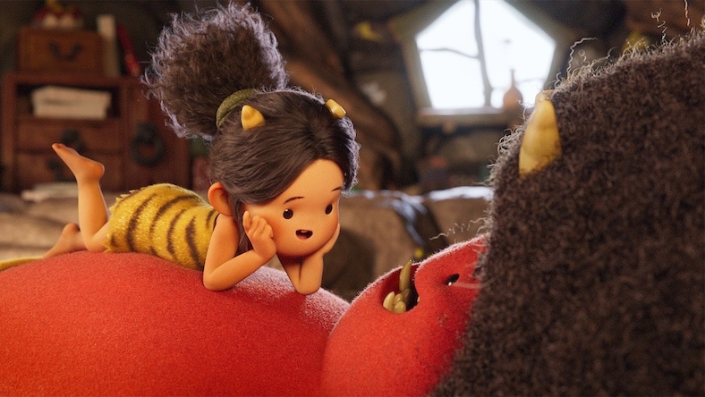 A still of animated characters from Netflix’s ONI: Thunder God’s Tale.