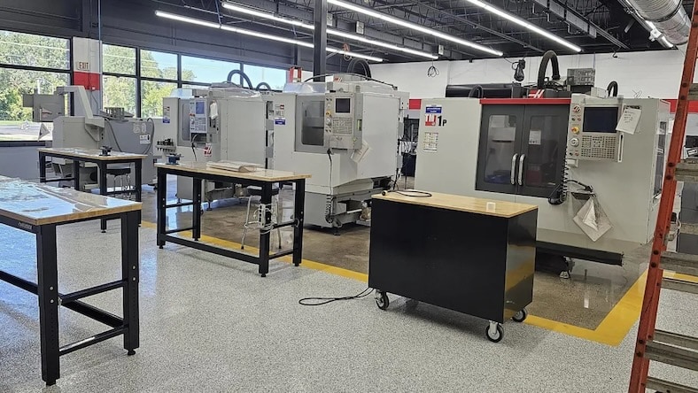 Newly renovated Gene Haas Advanced Manufacturing Engineering Lab at Orleans Career and Technical Education Center.
