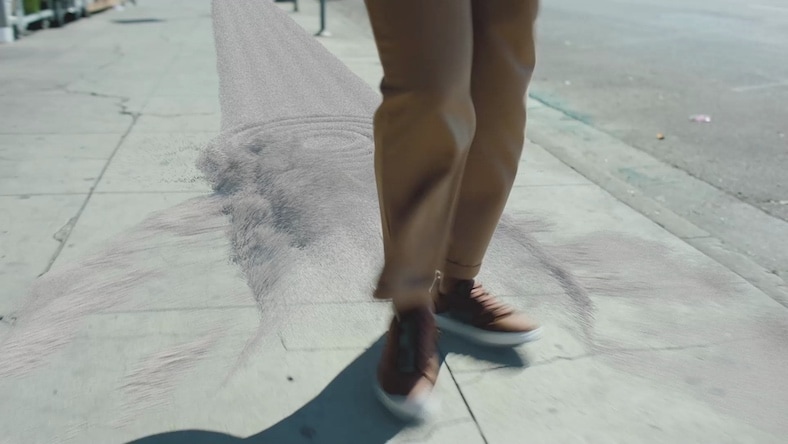 VFX simulation still from commercial by Phil Radford Strangebox