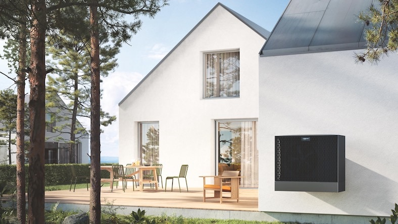 industrial engineering viessman heat pump on home