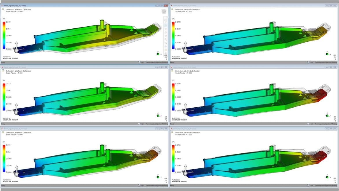 Plastic injection molding challenges simulation warp comparison
