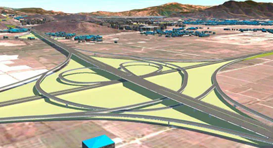 SCODI 3d project model of highway