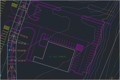 diagram of parking lot