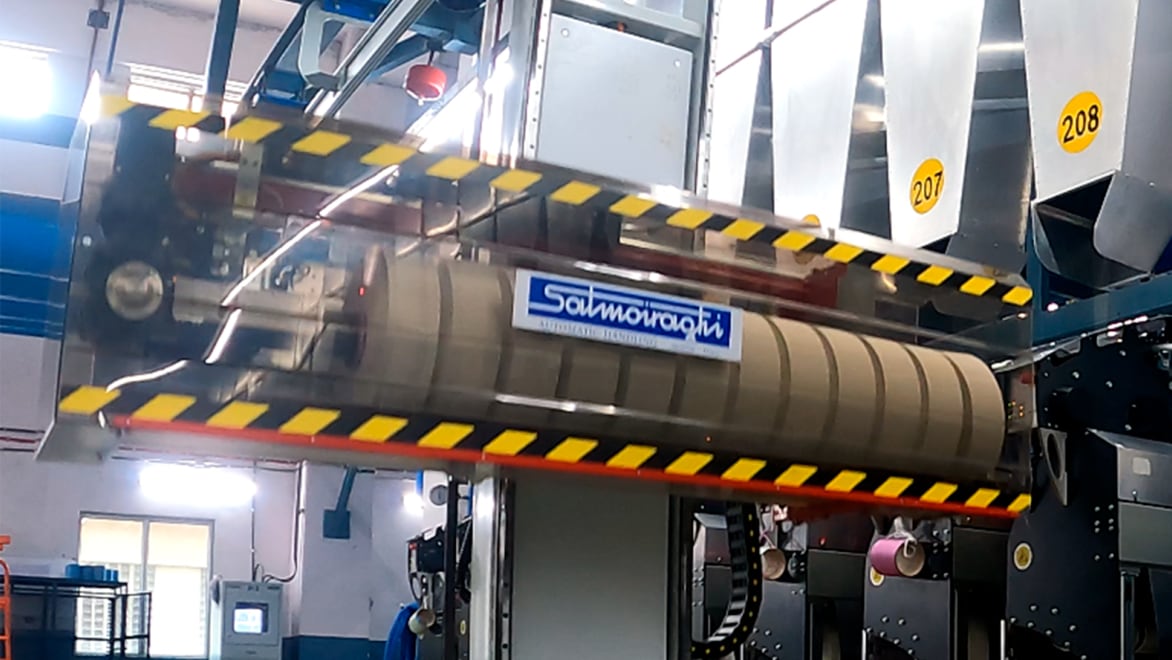 Doffer davanti alle avvolgitrici