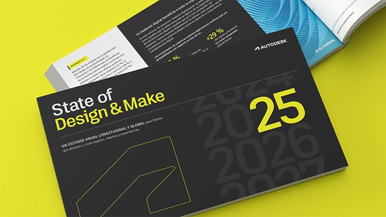 Ilustración de un edificio en construcción con personajes de un videojuego en una partida y una persona que trabaja en un escritorio