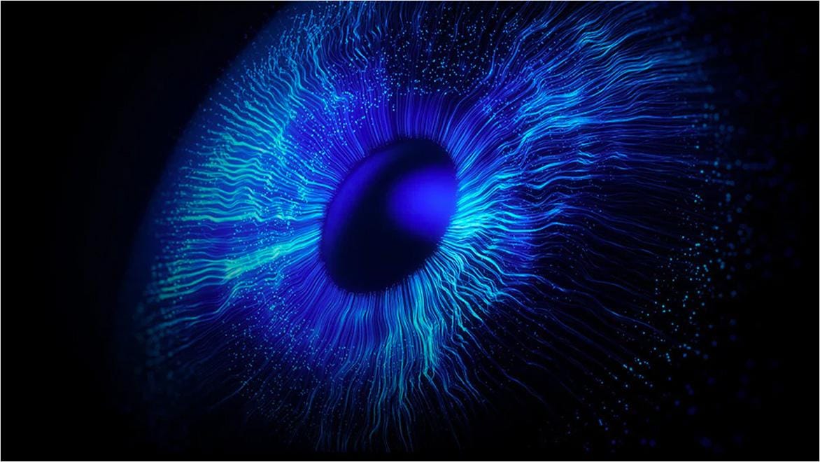 digital representation of an eye