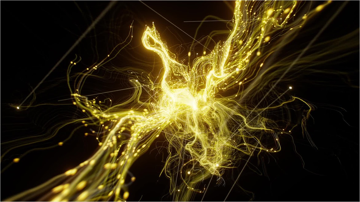 Mountain scene created in Bifrost