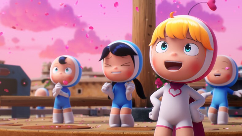 A screen-capture of the character rigging process.