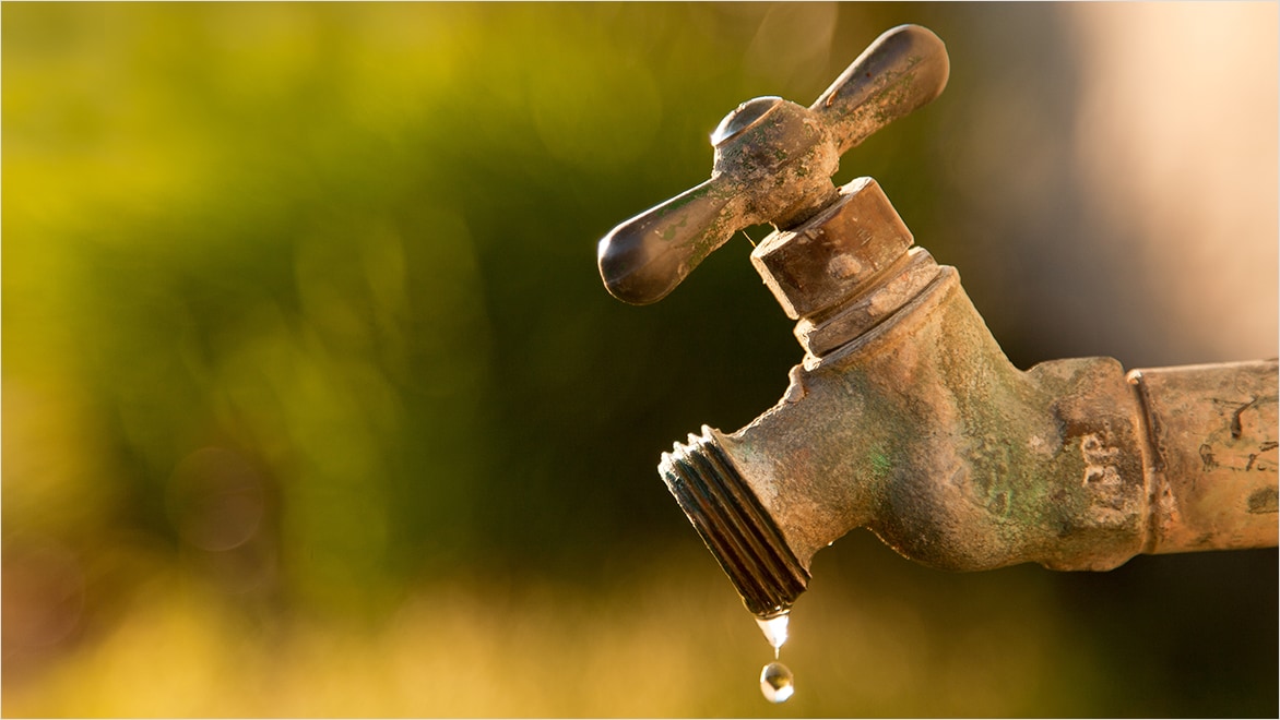 a clean water tap