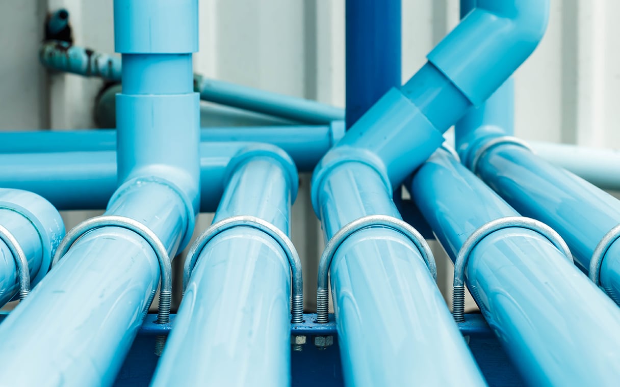 water distribution pipes