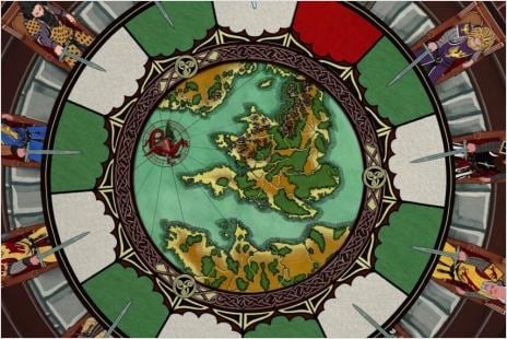 Tafelrunde mit Rittern