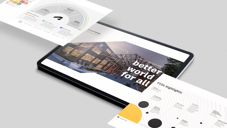 Screenshots aus dem Autodesk Impact Report