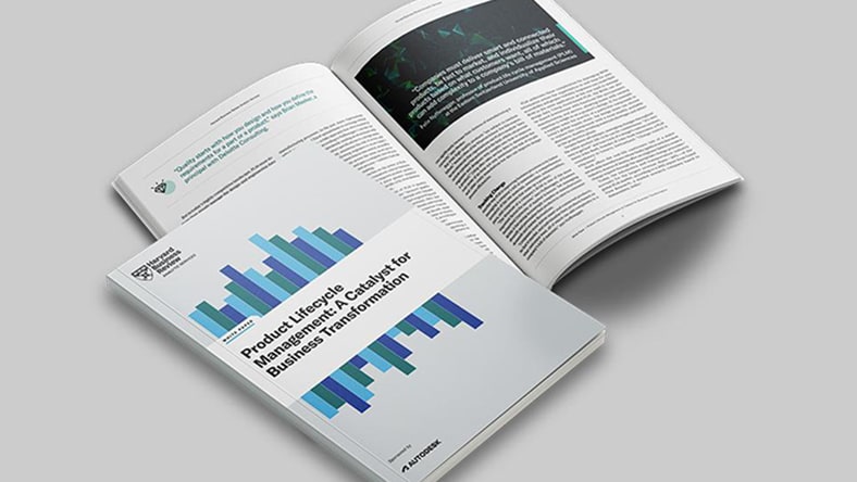 Cover of report titled "Product lifecycle management: A catalyst for business transformation"