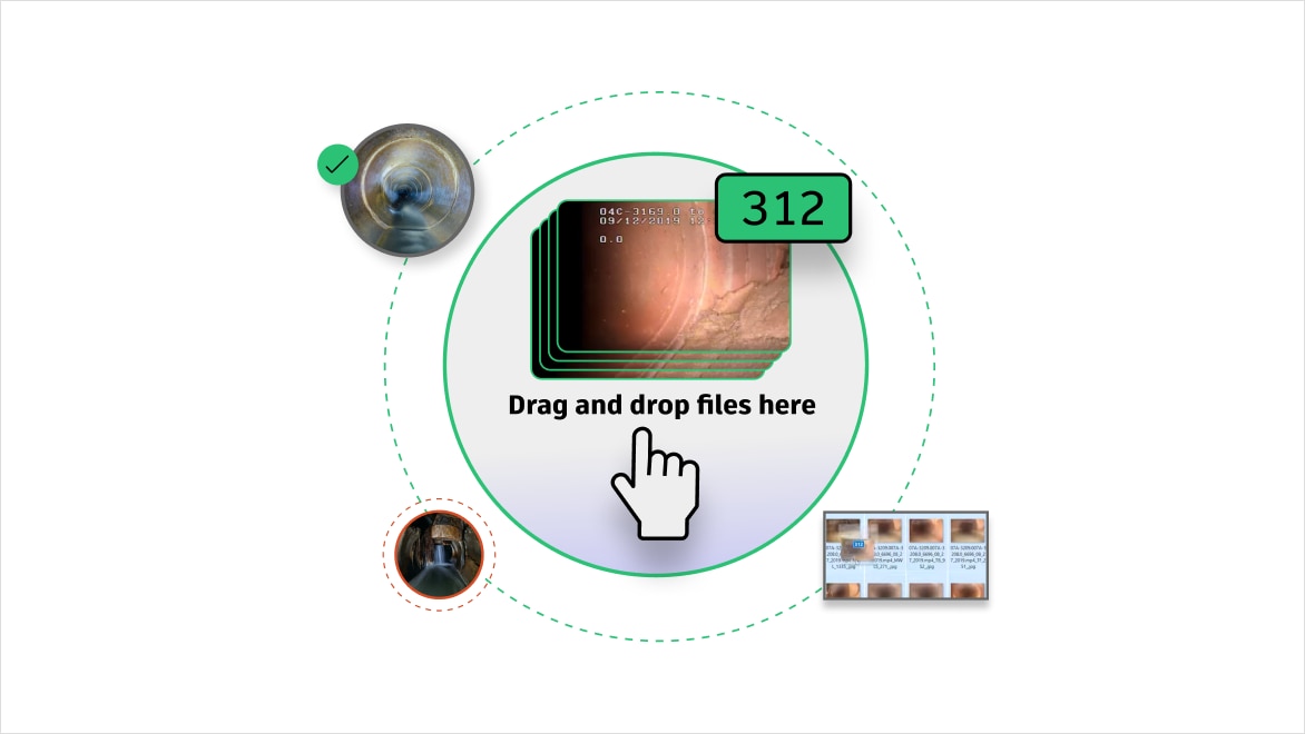 cursor dragging CCTV footage files