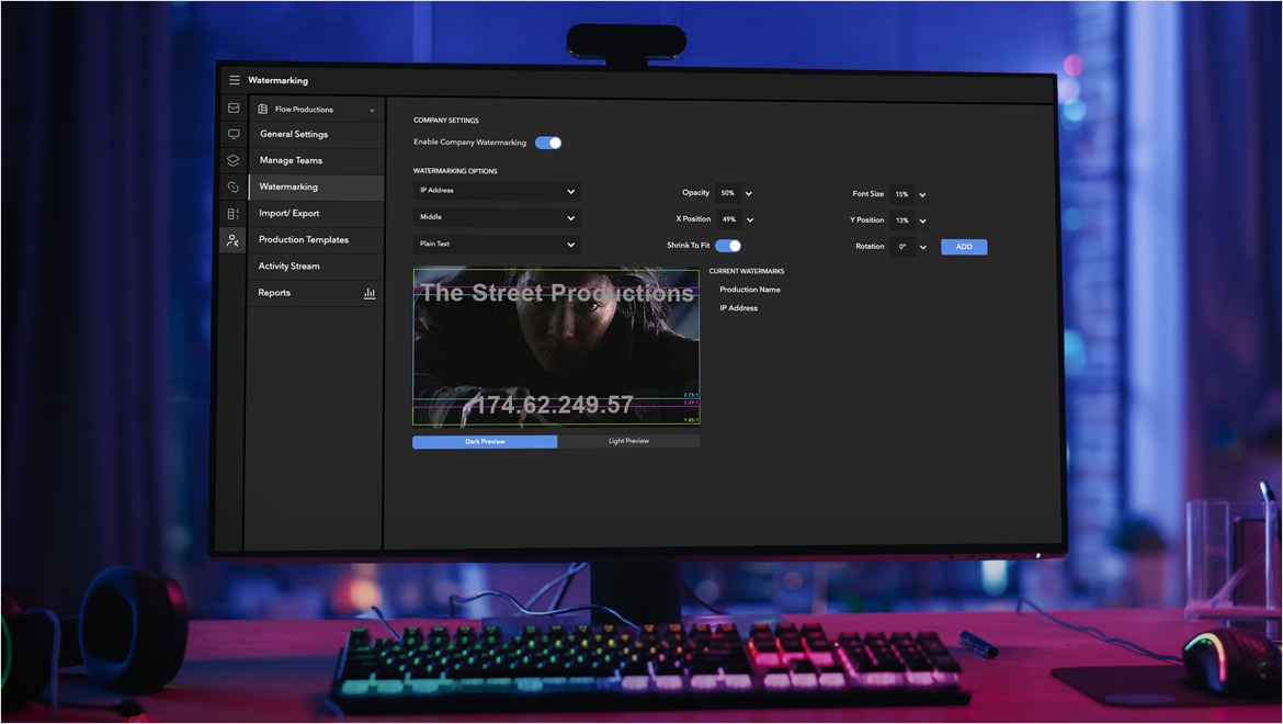 Flow Capture 水印功能