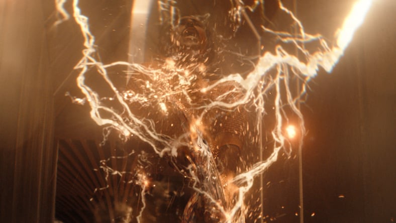 Person with electricity running through them