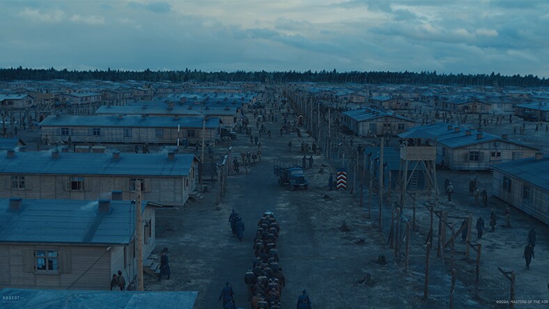 World War II camp from Master's of the Air TV show