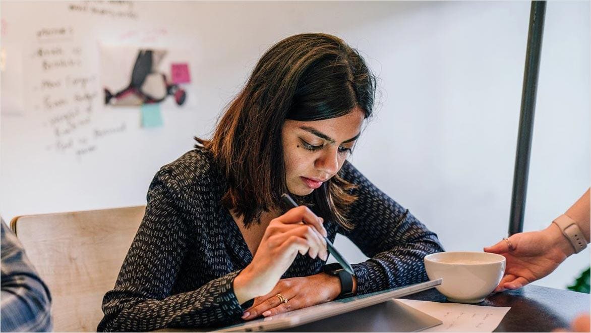 Working in the offices of the Autodesk San Francisco Technology Center using Fusion 360.