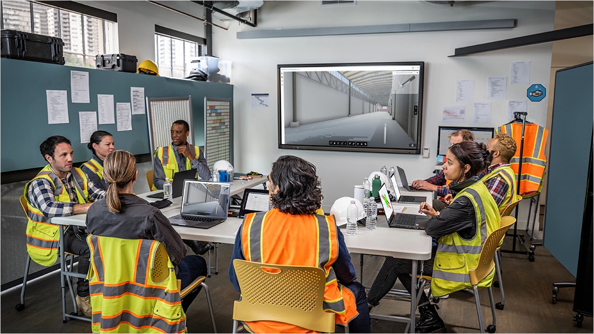 Planners and developers discussing building commissioning to design a beautiful building conceptually