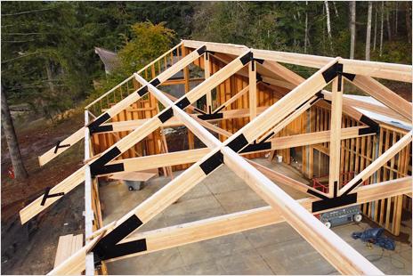 Timber roof assembly