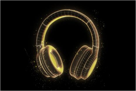 Wire mesh headphones