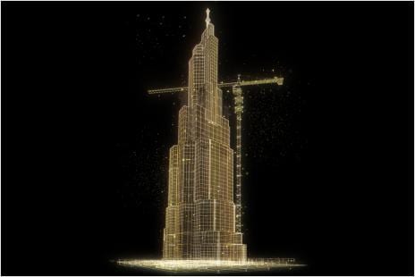 rendering of a tower