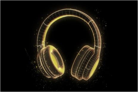 rendering of headphones