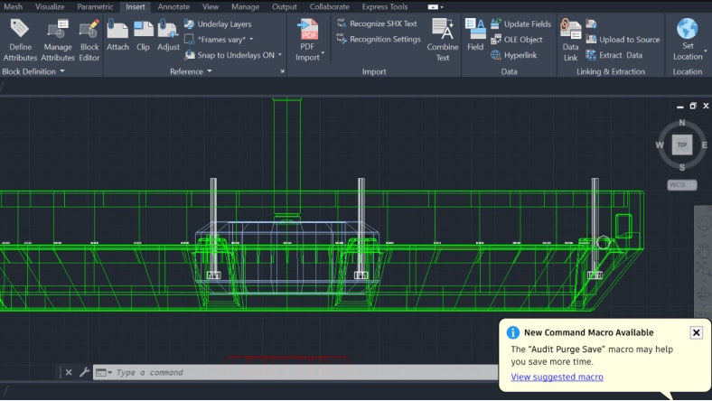 Macro Advisor in AutoCAD
