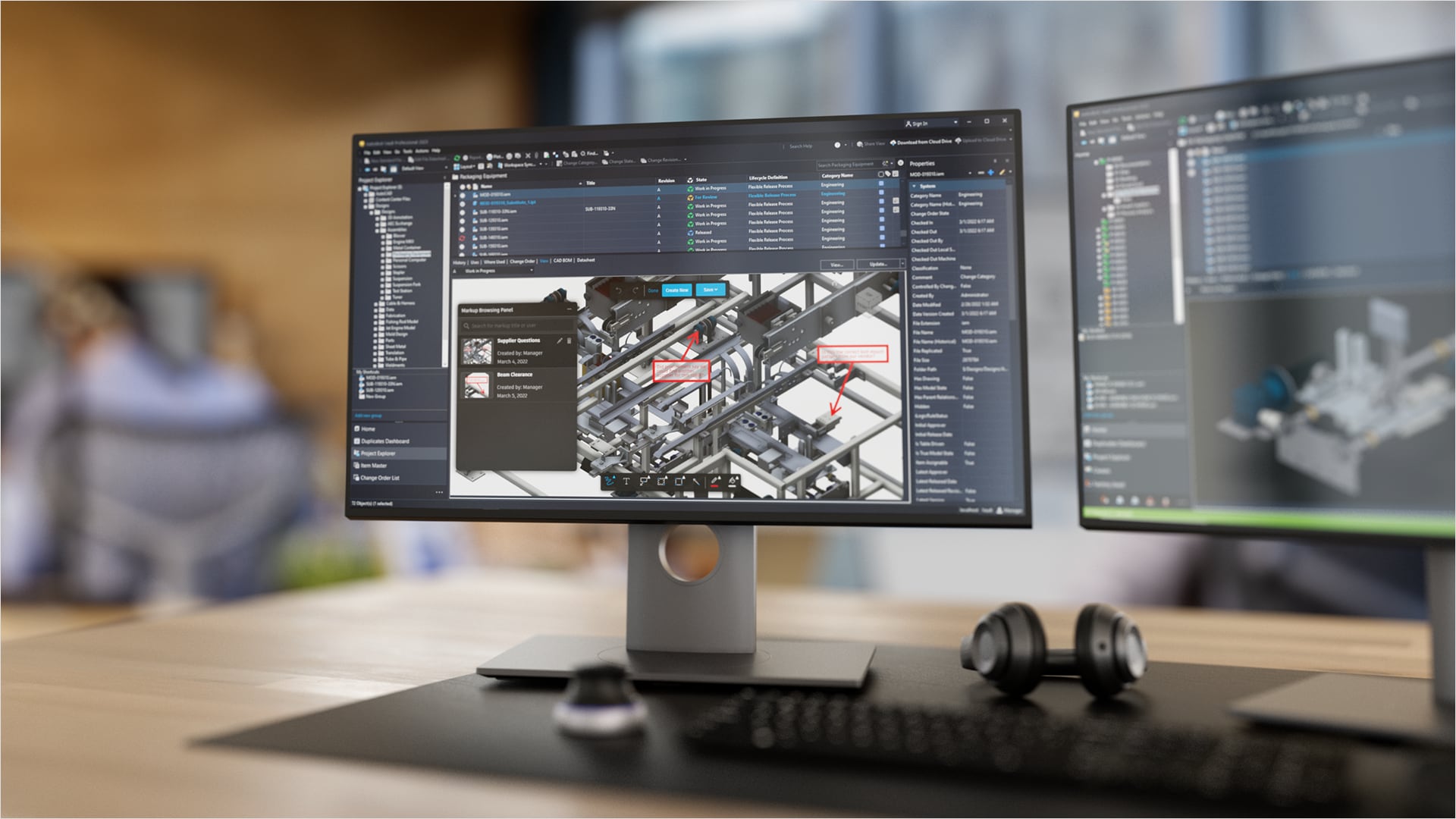 Team using Autodesk Fusion for PDM.