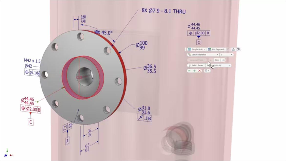 Model based definition MBD in Autdesk Inventor