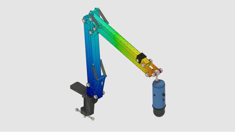 Finite element analysis software for modal frequency studies