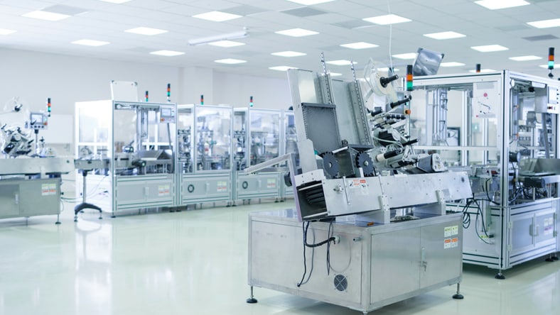 Machines in a laboratory