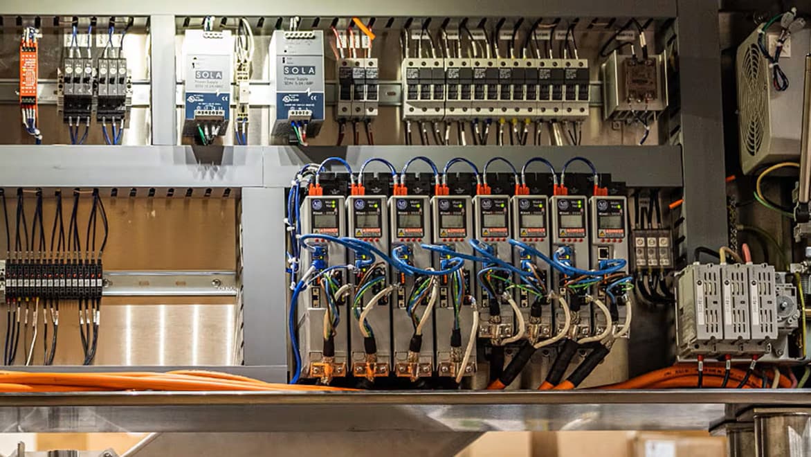 Full control panel for ice cream sandwich filler machine